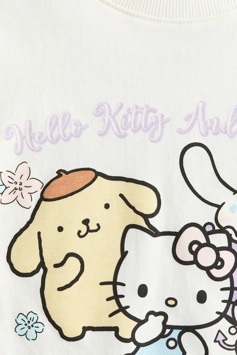 اتش اند ام تي-شيرت بتصميم مطبوع